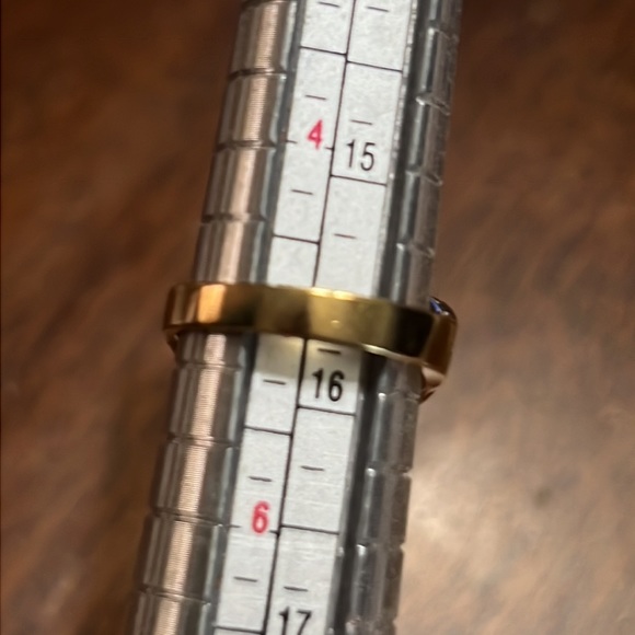 14kt Plated Gold Diamond Cut Heart Swirl Filigree Ring NWT Vintage Sz 5 - Picture 3 of 9